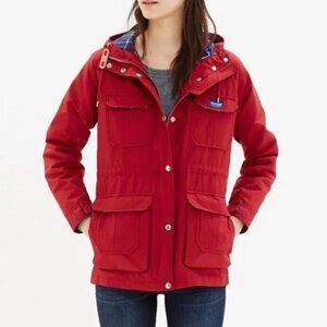 Madewell x Penfield Women’s Kasson Parka Jacket in Red | Size Small